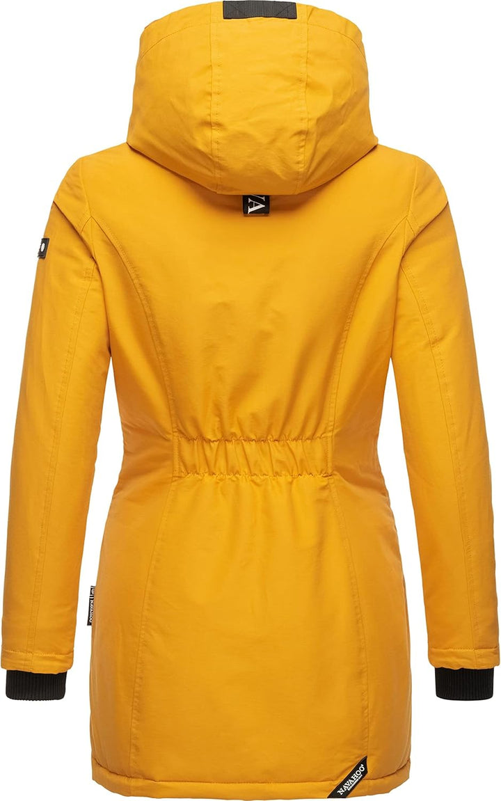 Navahoo Damen Warmer Winter Kurzmantel Blizzardstorm XS-3XL XS Gelb, XS Gelb