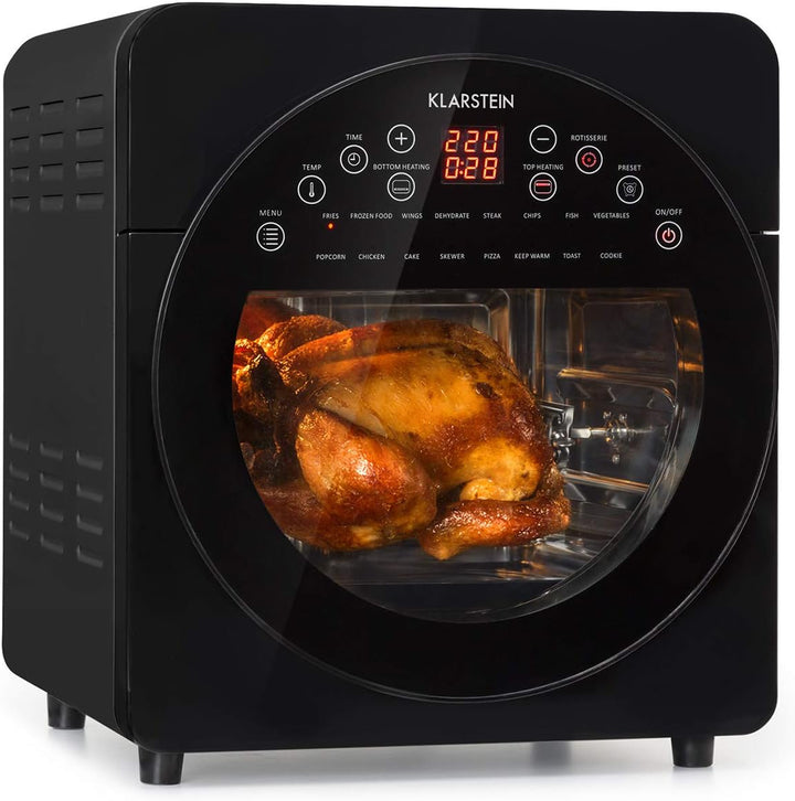 Klarstein AeroVital easy touch Heissluftfritteuse - 1700 W Heissluftfriteuse, Airfryer mit XXL-Volum
