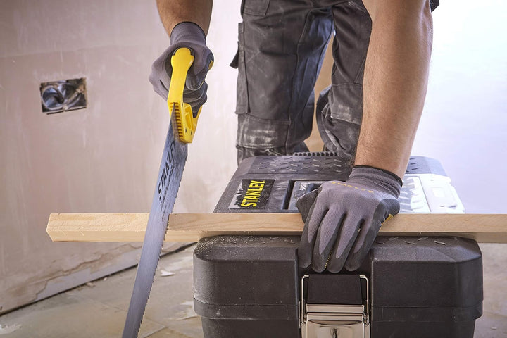 Stanley Mobile Montagebox (60,3 x 37,5 x 43 cm, Volumen 53l, geräumiges Hauptfach für Elektrowerkzeu