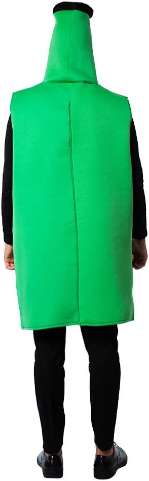 EraSpooky Unisex Bierflasche Kostüm Faschingskostüme Einteiler Halloween Party Karneval Fastnacht Kl