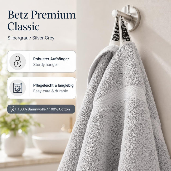 Betz Premium Classic Frottier Handtuch-Set 10-teilig - 2X Liegetücher - 4X Handtücher - 2X Gästetüch