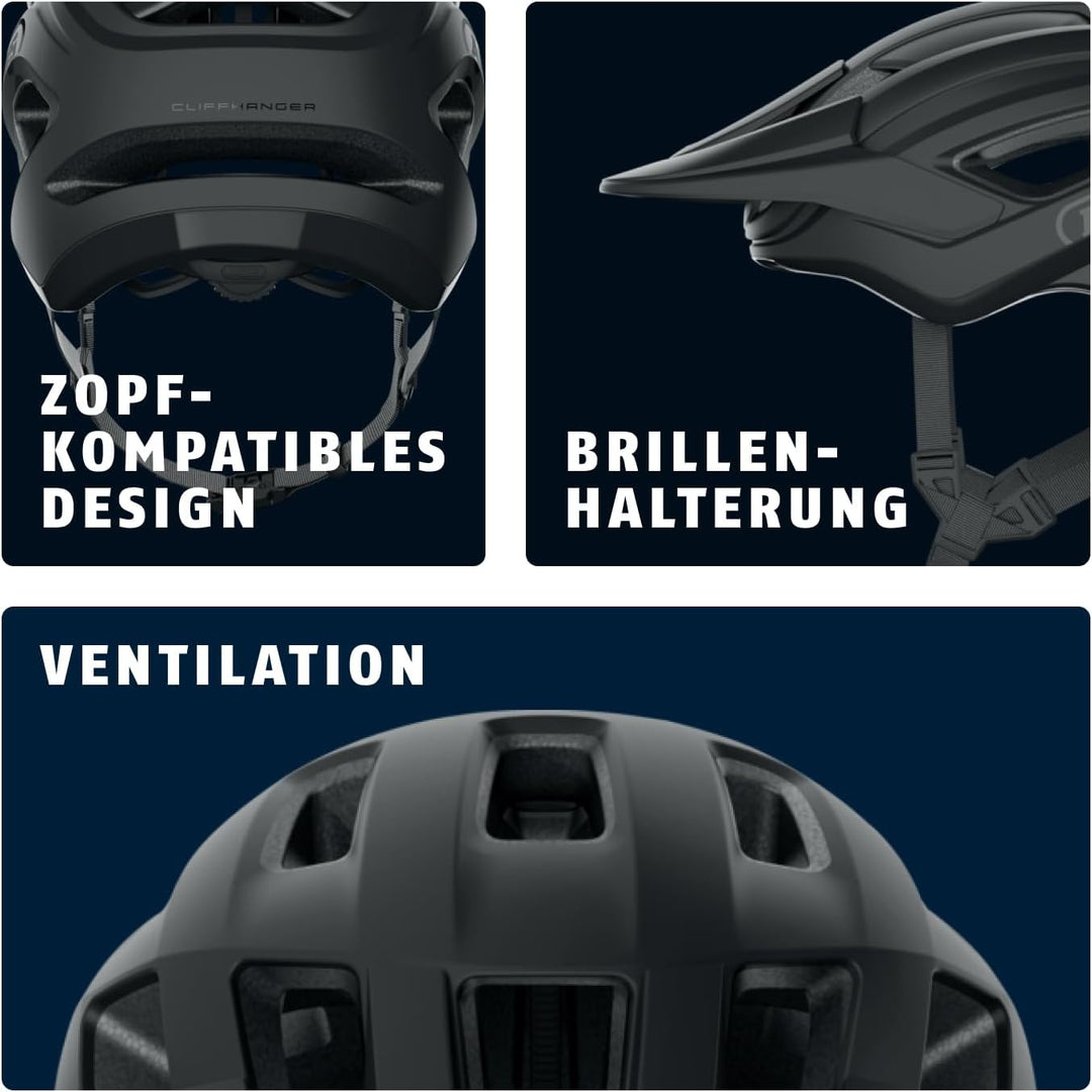ABUS MTB-Helm Moventor 2.0 - komfortabler Fahrradhelm fürs Gelände - All-Mountain-Helm - für Damen u
