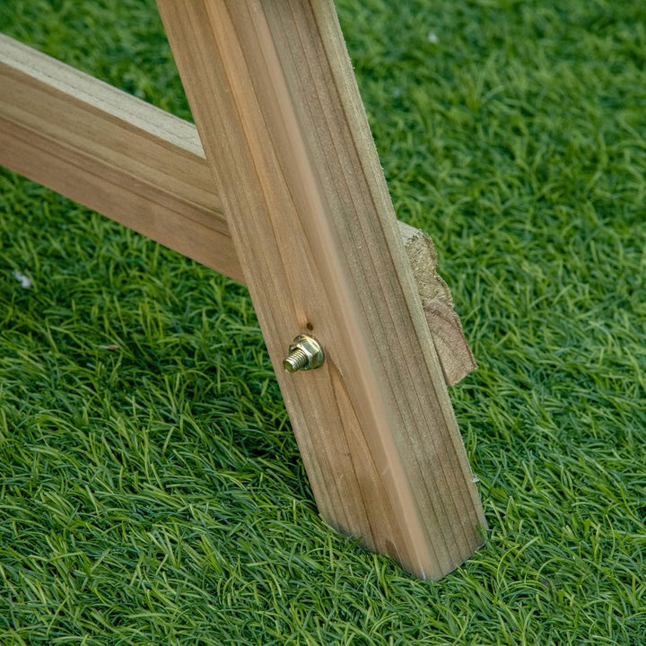 Outsunny Hochbeet Blumentreppe Holz Blumenleiter mit 3 Ablagen Pflanzentreppe Pflanzregal Pflanzenst