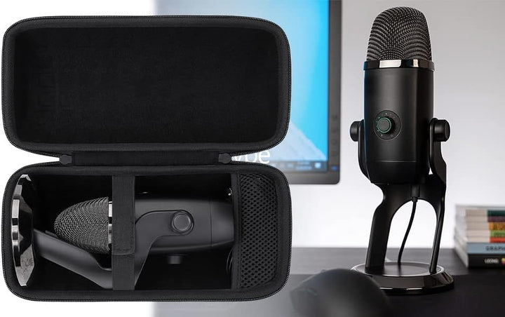co2CREA case Harte reiseschutzhülle Etui Tasche für Logitech Creators Blue Yeti/Yeti X/Yeti Pro USB-