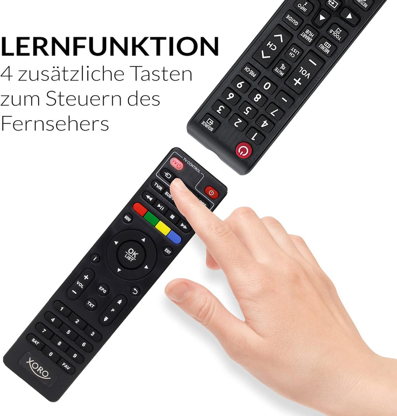 Digitaler FullHD Satelliten-Receiver XORO HRS 8689 mit 2-in-1-Fernbedienung, unterstützt Unicable 1/