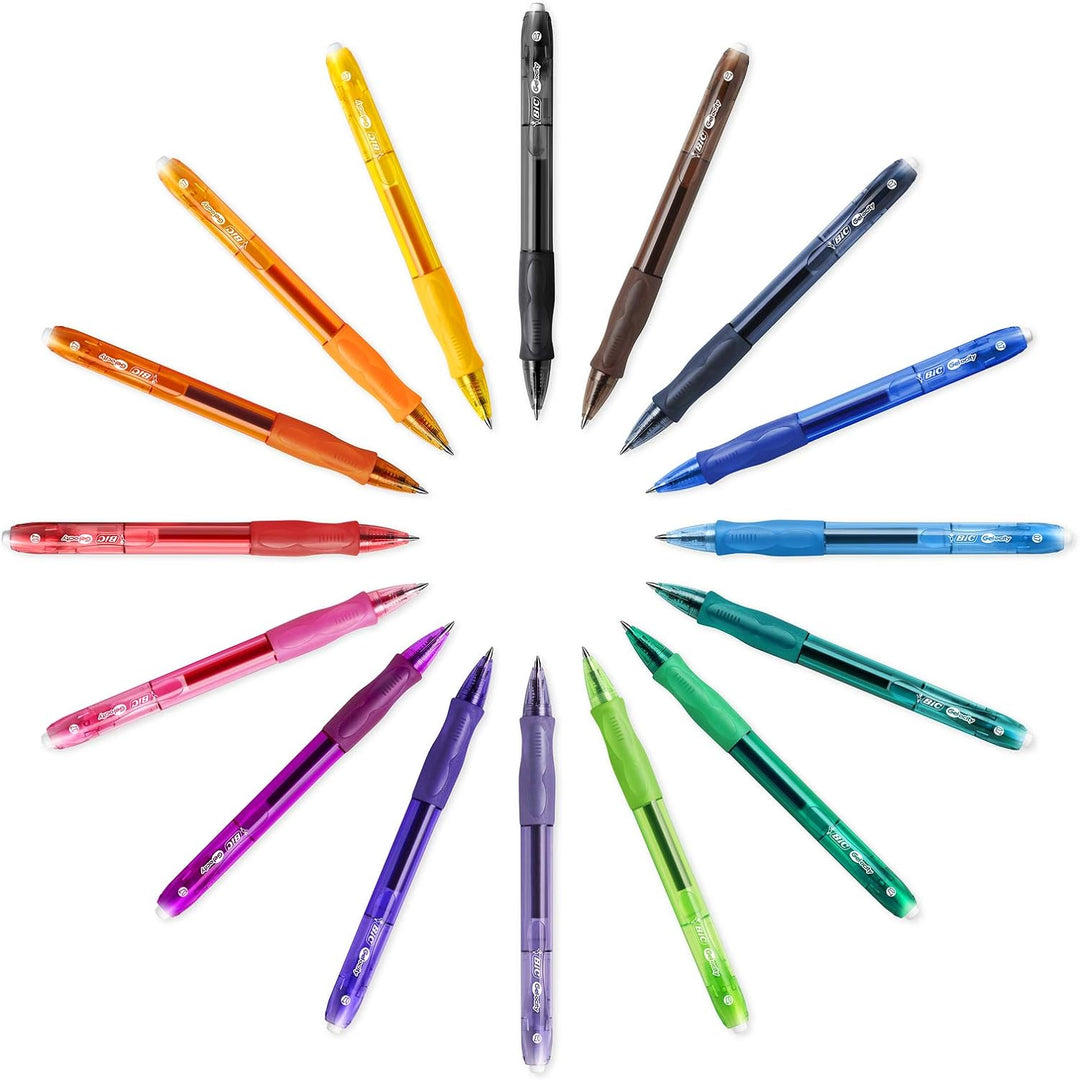 Bic RLCAP41-AST Multi Color Bic Gelocity Fashion Pen 4 Pack