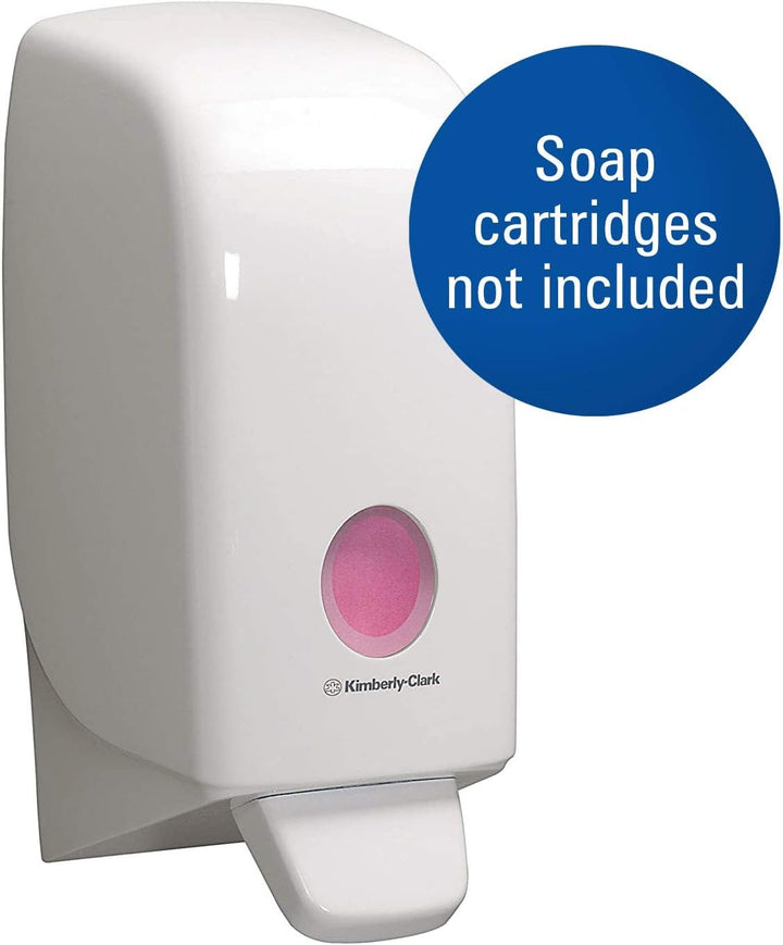 Aquarius Handtuchspender 6956, Papierhandtuch-Spender - weisser & Aquarius Seifen-Spender 6948 – 1 x