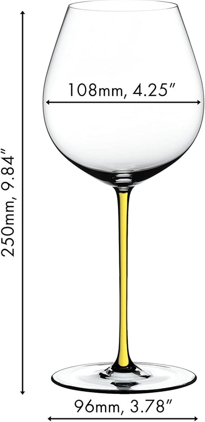 RIEDEL Fatto A Mano Old World Weinglas Spätburgunder gelb, Spätburgunder Gelb