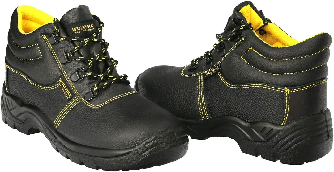 WOLFPACK LINEA PROFESIONAL 15018210 Wolfpack Sicherheitsstiefel S3, Leder, schwarz, Nr. 38, Sicherhe