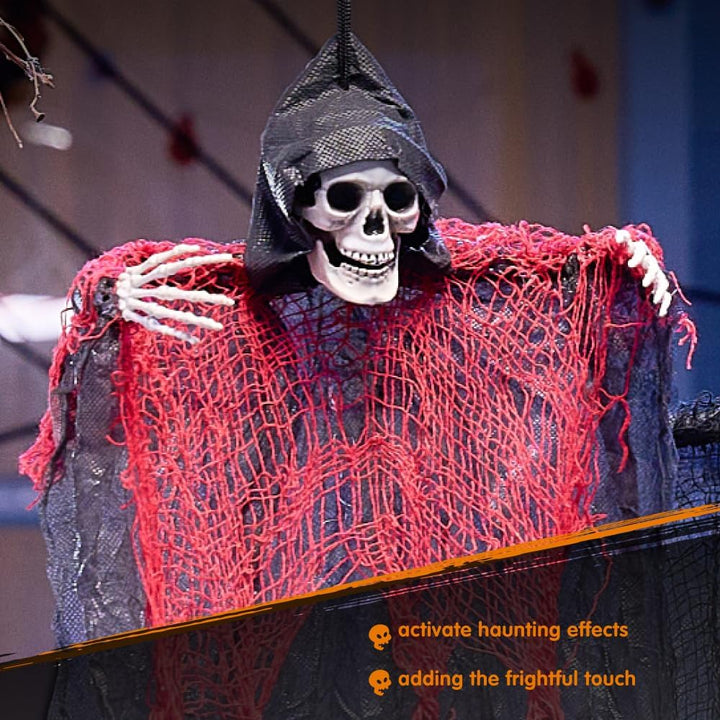 JOYIN 5 Stück Halloween hängende Sensenmänner, 70,1 cm, hängende Skelett Geister für Beste Halloween