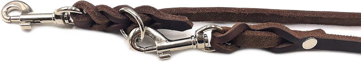 Hundeleine Fettleder kleine Hunde/grosse Hunde 2m / 2,40m / 2,80m / 3,50m / 5m Doppelleine verstellb