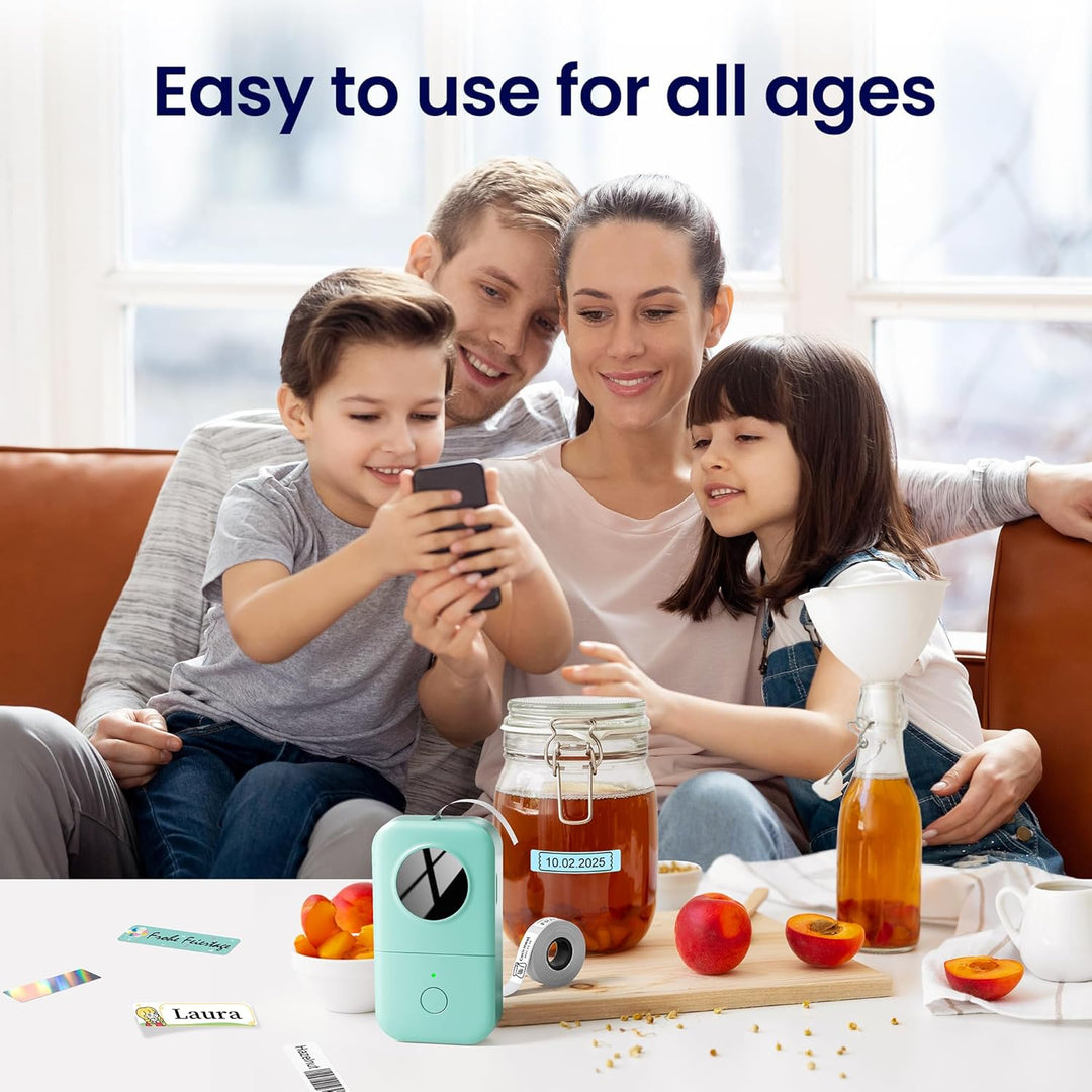 Phomemo D30 Bluetooth Etikettendrucker-Tragbarer Mini Thermo Bluetooth Etikettendrucker-Einfache Ver