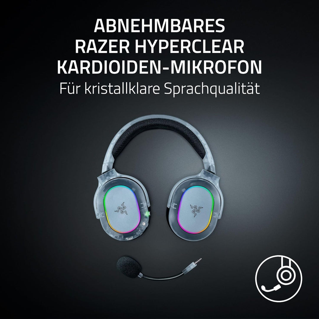 Razer Barracuda X Chroma Phantom White - Kabelloses Multi-Plattform Gaming-Headset - 285g - Triforce