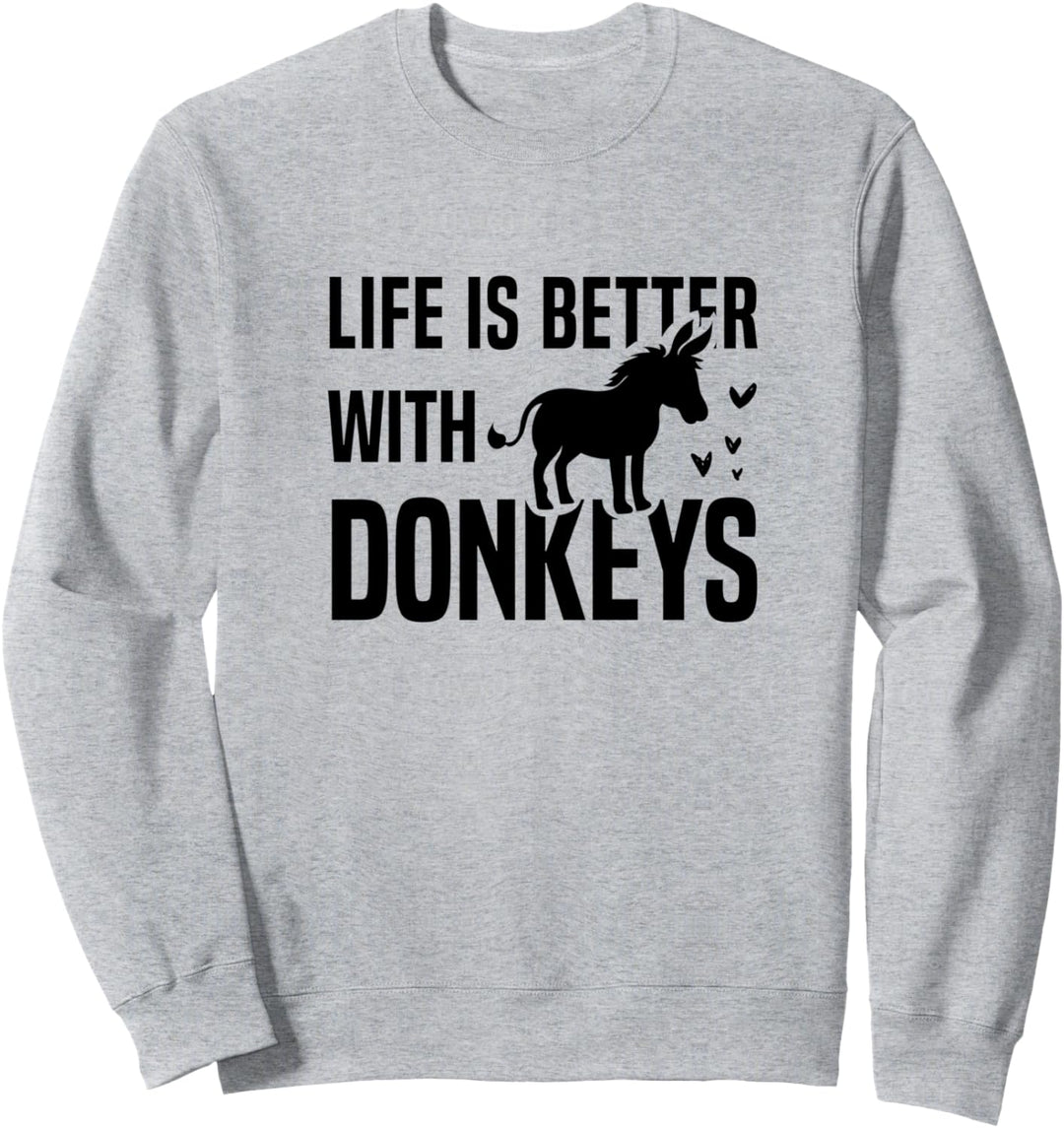Niedliche Bauernhoftiere Leben mit Eseln Maultier Sweatshirt