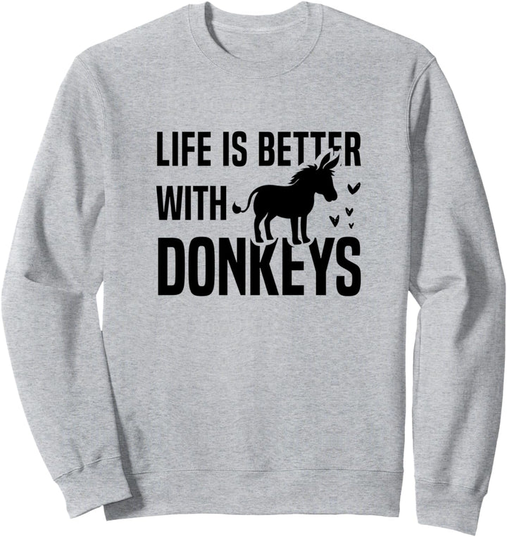 Niedliche Bauernhoftiere Leben mit Eseln Maultier Sweatshirt