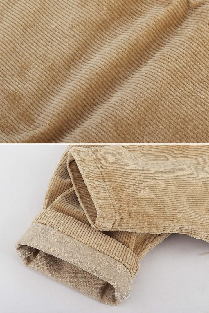 Camilife Baby Kleinkind Kinder Jungen Mädchen Kordsamt Latzhose Overall Kord Hose mit Hosenträger fü