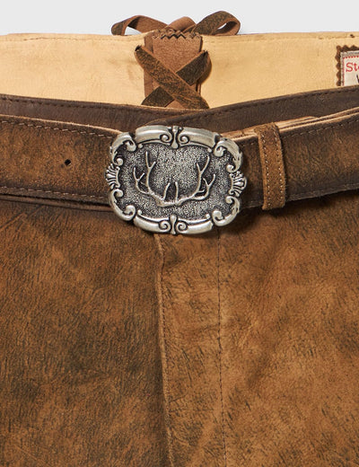 Stockerpoint Herren Lederhose 44 Havanna Gespeckt, 44 Havanna Gespeckt