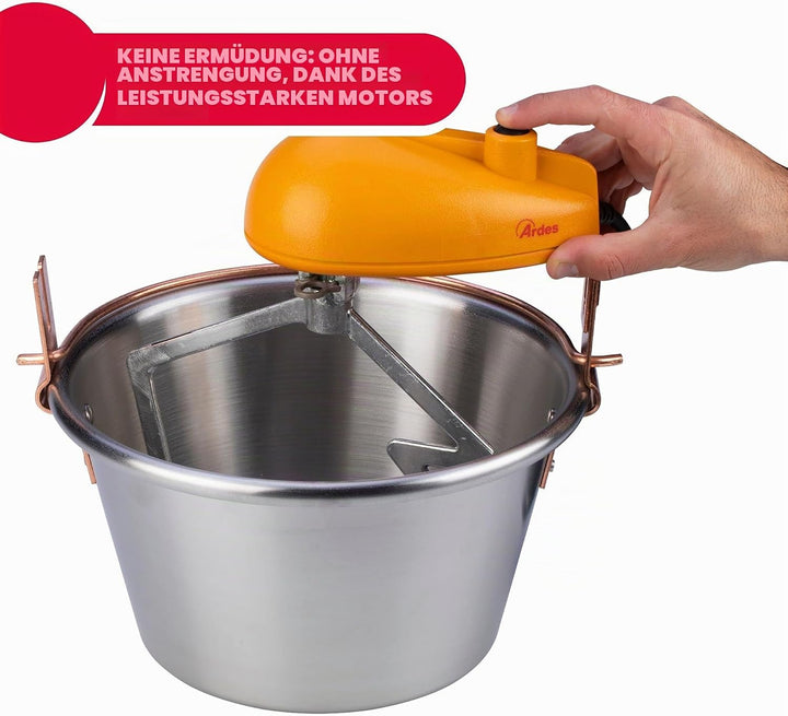 ARDES - AR24AM81 INOX-Kessel 28cm Durchmesser, Mischer für Marmelade Polenta, Ardes Mischerkessel fü