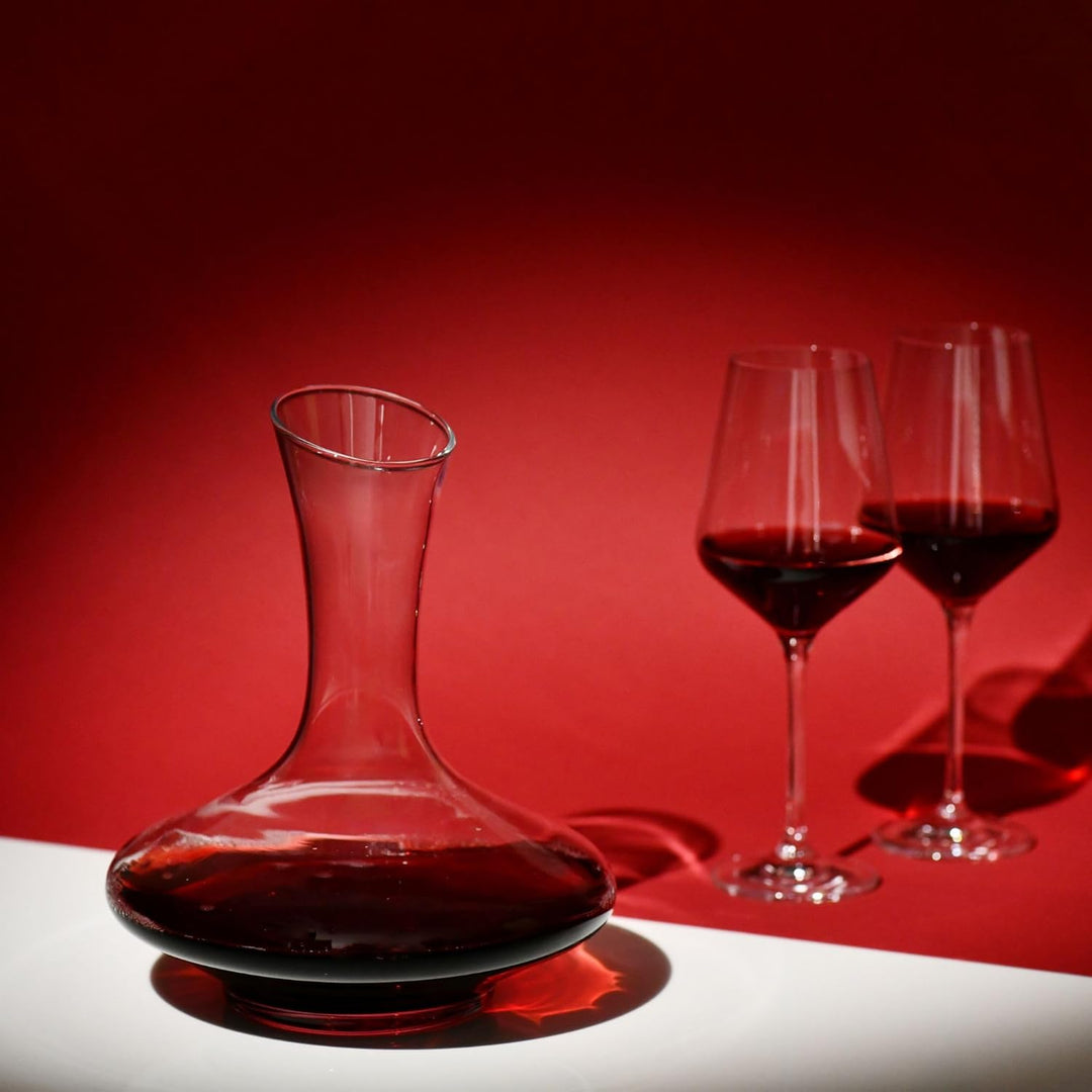 Krosno Essence Weindekanter, 1200 ml, Handgefertigtes Glas, Elegantes und Funktionales Design, Perfe