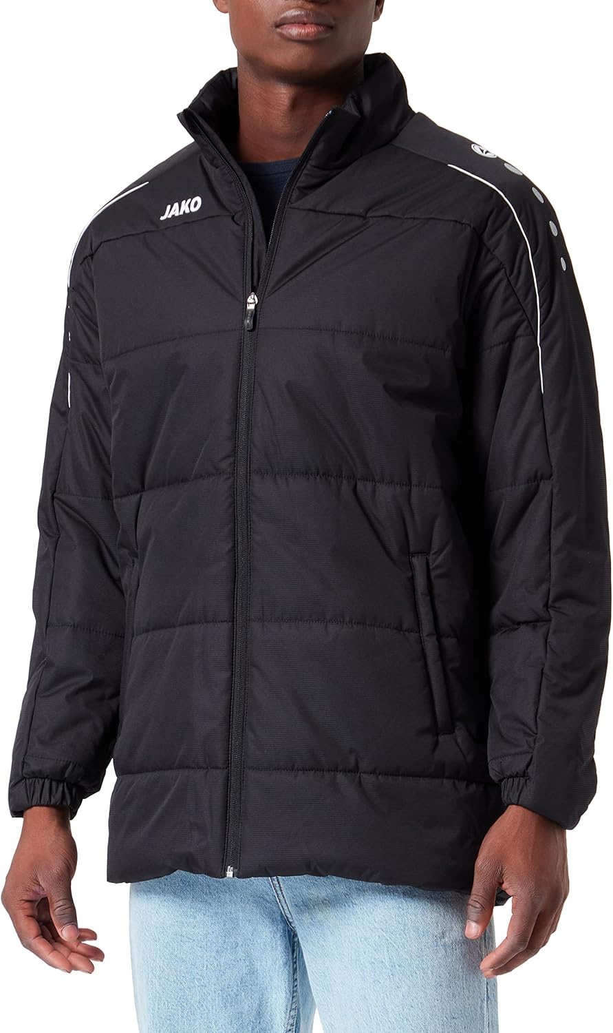 JAKO Kinder Coachjacke Classico, marine, 152, 7150 4XL Schwarz, 4XL Schwarz
