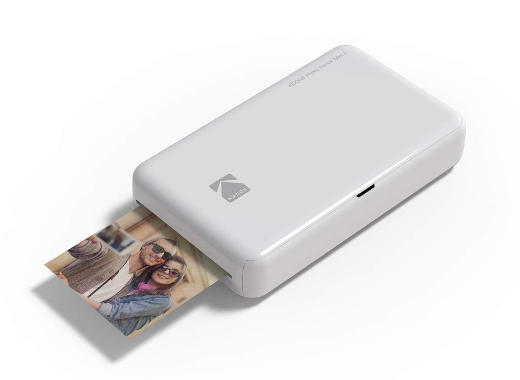 Kodak Mini 2 HD Wireless Mobile Instant Fotodrucker w / 4 Pass patentierte Drucktechnologie (Weiss)