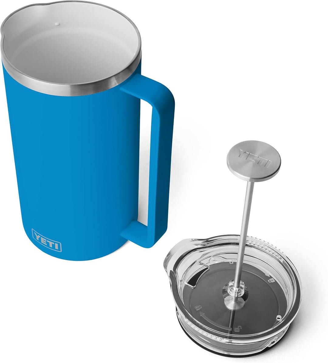 YETI Rambler Stempelkanne Mit DuraSip Keramikbeschichtung, Big Wave Blue, 64 oz (1.9 L), Big Wave Bl
