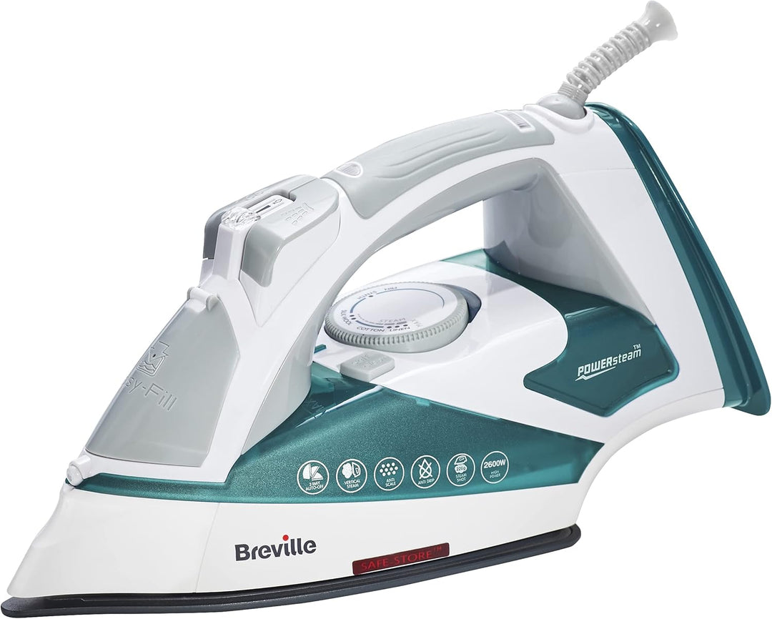Breville Powersteam 2600 W Dampfbügeleisen, Keramiksohle, Dampfstoss 220 g, vertikaler Dampfstrahl 5