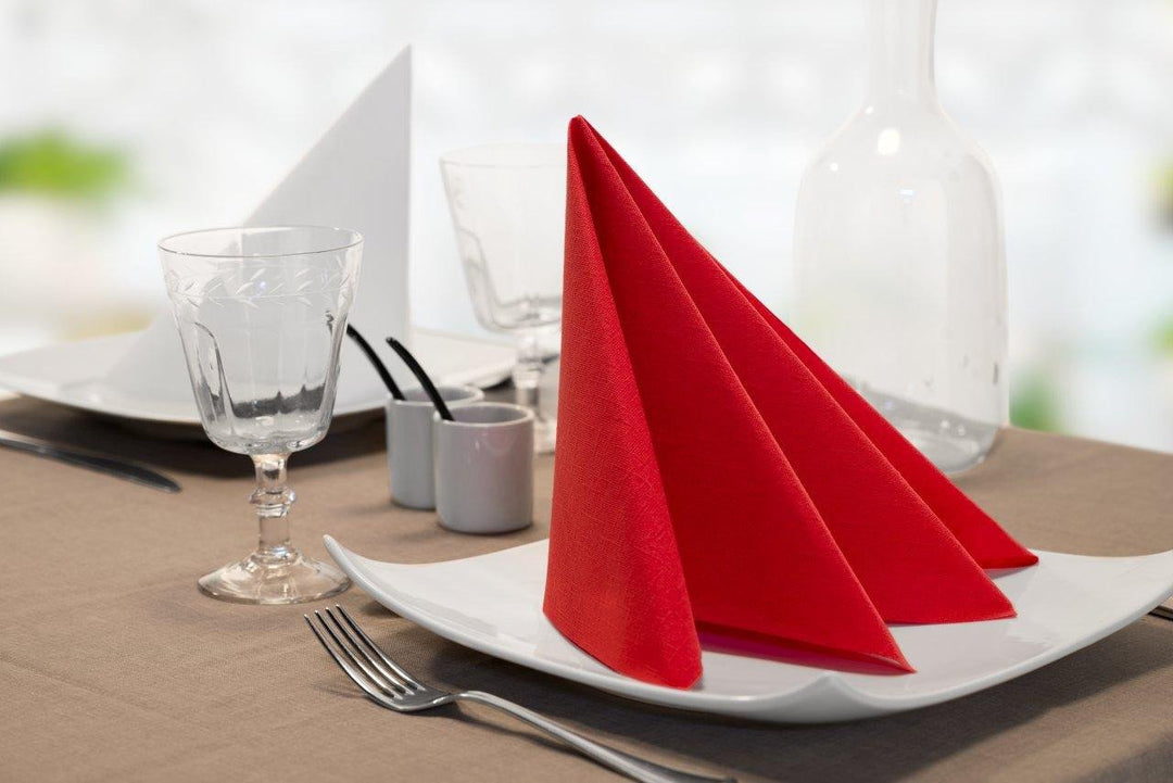 Tork 478728 Linstyle Premium Dinnerservietten Grau / Servietten stoffähnlich und saugfähig / 1-lagig