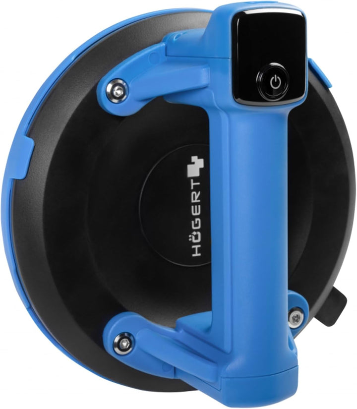 Högert Technik Akku-Vakuumsauger, 200 mm, 150 kg Tragkraft, LCD-Display, automatische Vakuumkontroll