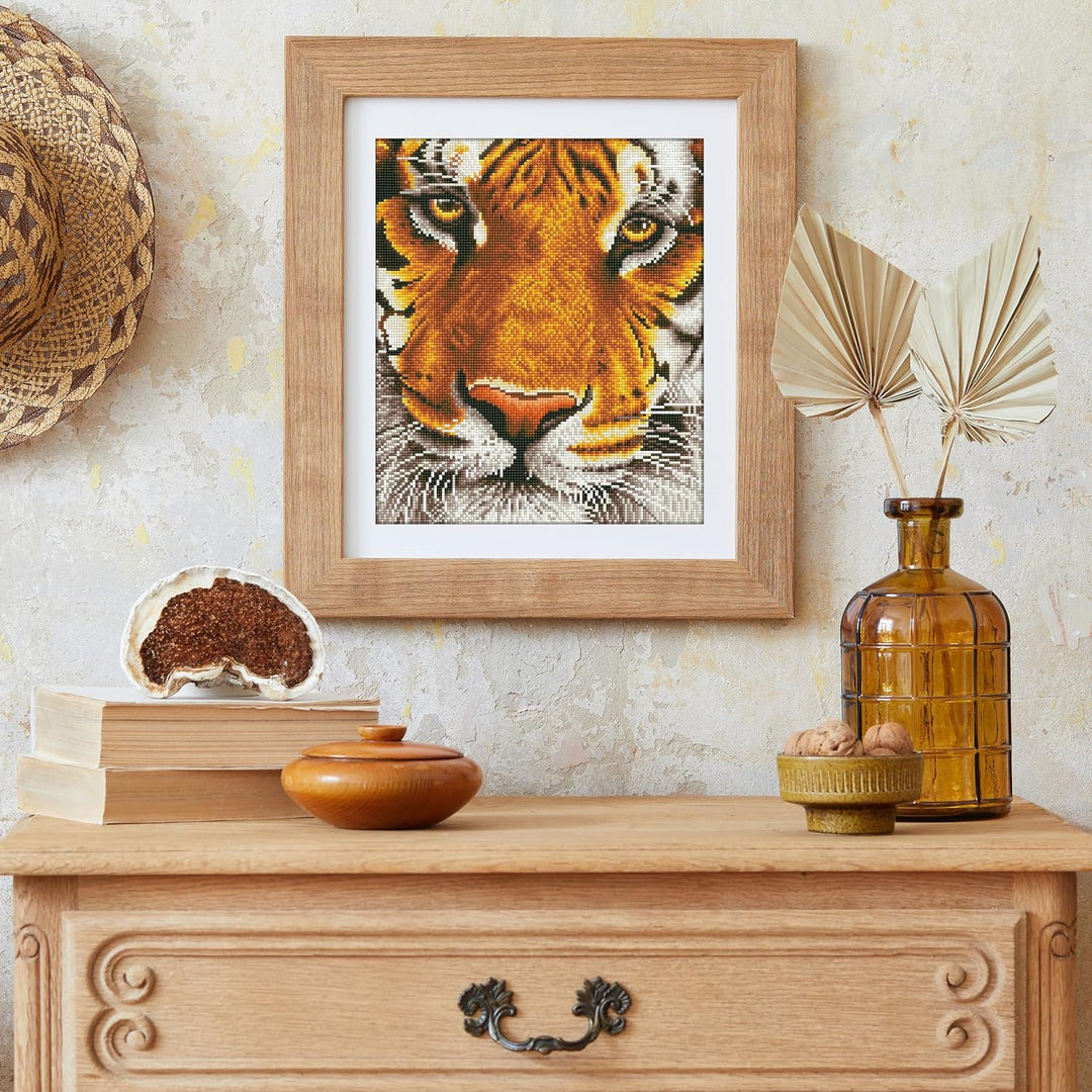 DIAMOND DOTZ DD8.001 - Original 5D Diamond Painting Set Bengal Tiger Magie, Kreativset mit 18.250 Di