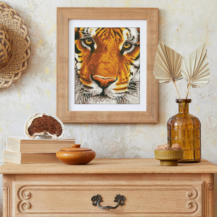 DIAMOND DOTZ DD8.001 - Original 5D Diamond Painting Set Bengal Tiger Magie, Kreativset mit 18.250 Di