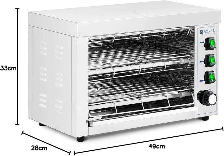 Royal Catering RCPES-340 Salamander-Grill 3.150 Küche Gastro-Grill