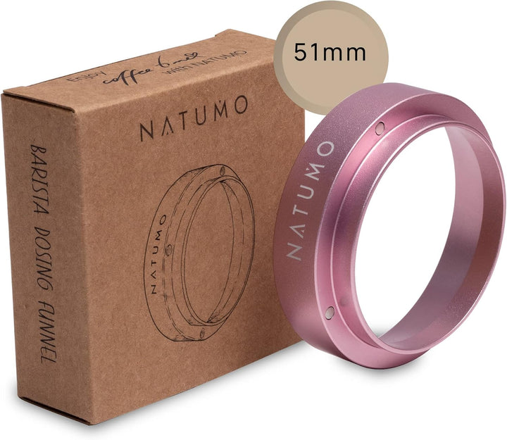 NATUMO – Siebträger Dosierring, Barista Zubehör, magnetischer Siebträger Trichter, Coffe Dosing Funn