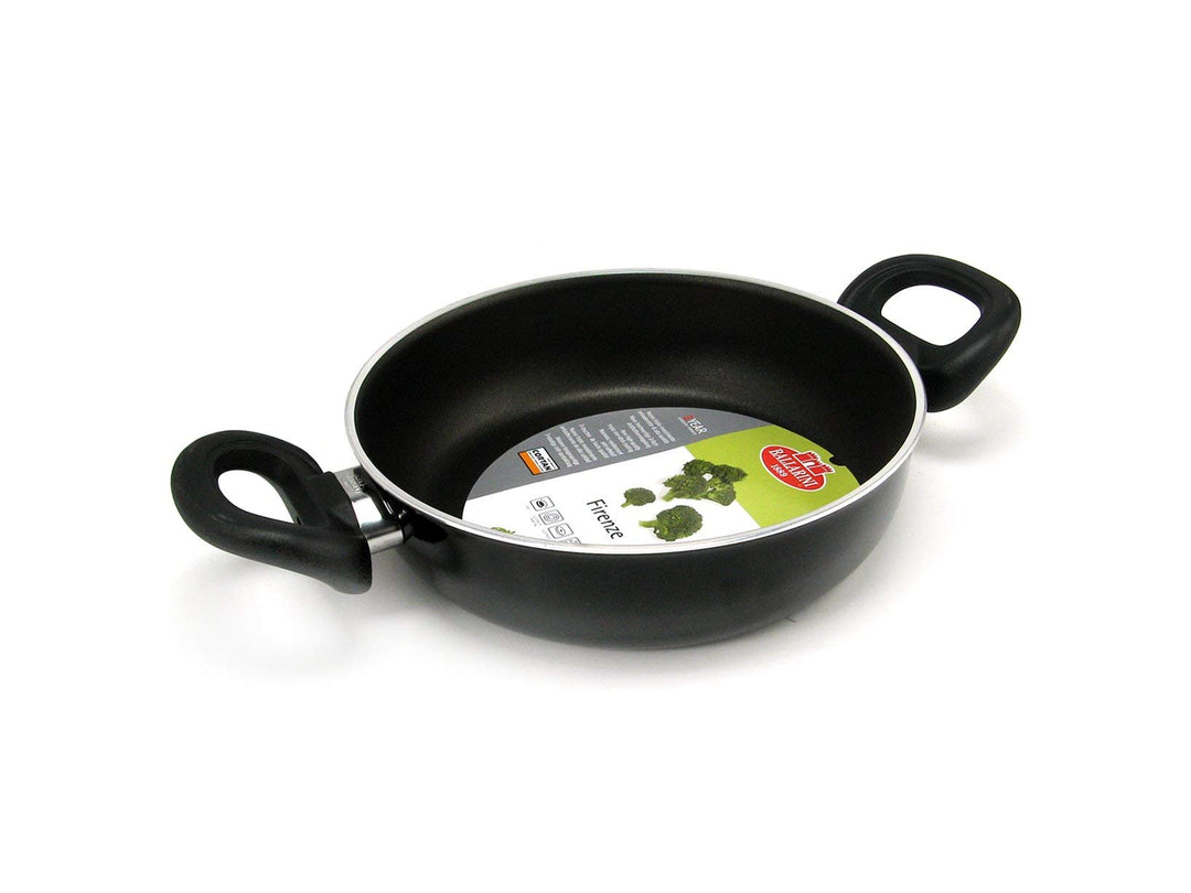 Ballarini Firenze Bratpfanne 2 Griffe, Cortan, Schwarz, Durchmesser 20 cm