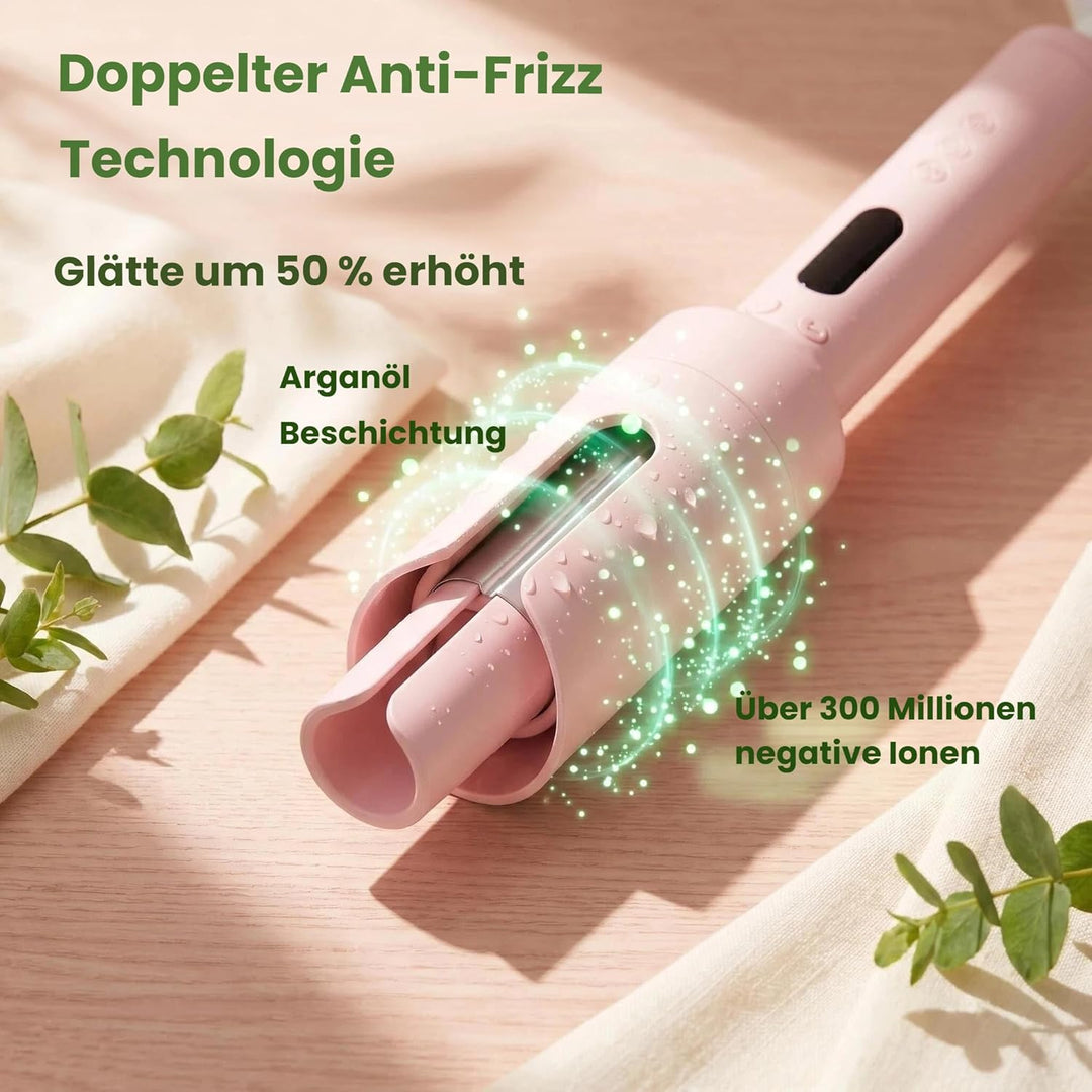 Lockenstab Hairstyler Automatischer Lockenstab, 32mm Selbstrotierender Lockenwickler mit 3 Temperatu