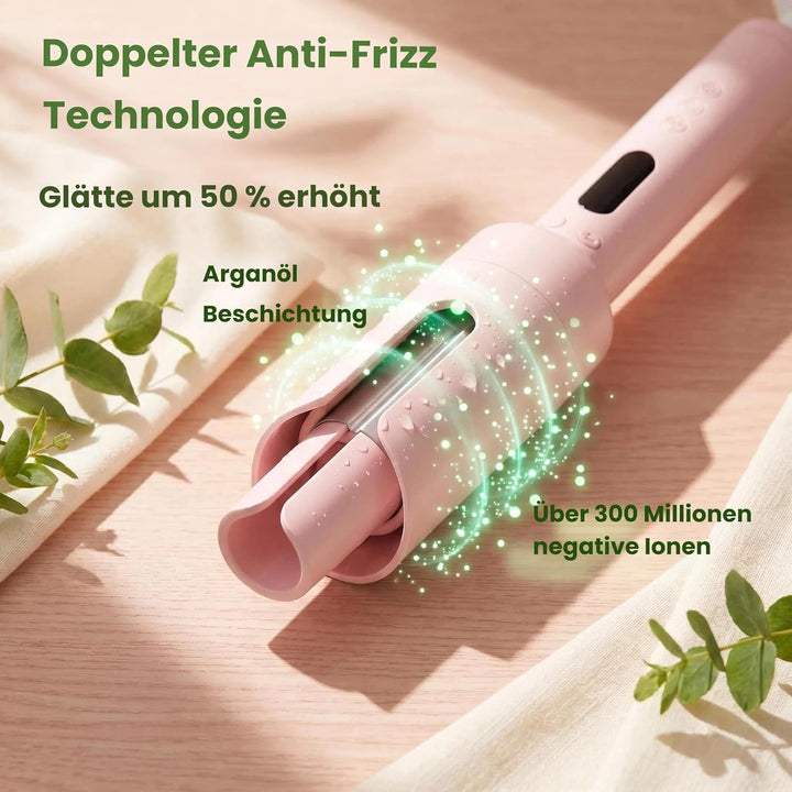 Lockenstab Hairstyler Automatischer Lockenstab, 32mm Selbstrotierender Lockenwickler mit 3 Temperatu