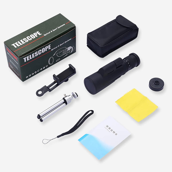Monokular Teleskop 10-30x50 ED Zoom Monokulare Nachtsicht, IPX7 Stickstoffgefüllt und Wasserdicht mi
