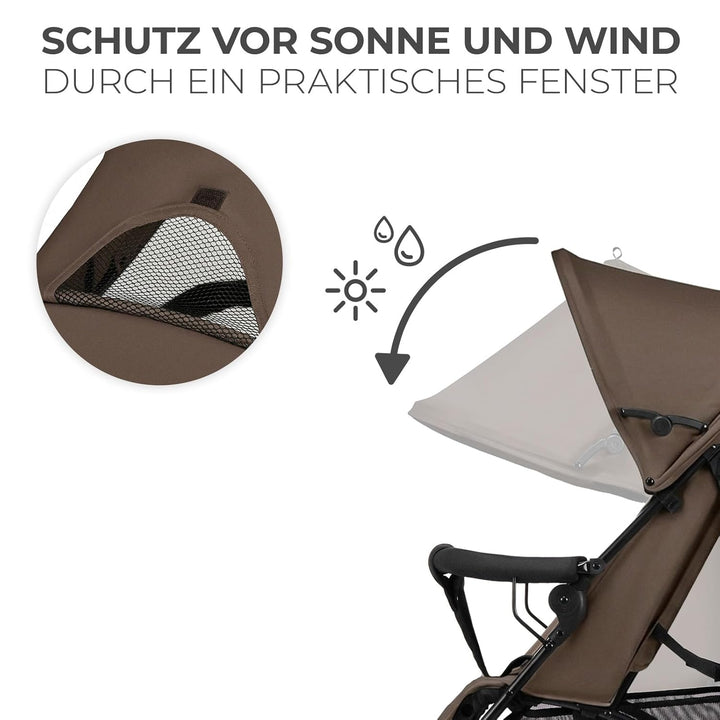Kinderkraft TIK Kinderwagen, Liegebuggy, Sportwagen, Leicht - 6,5kg, Drehbare Vorderräder, Verstellb