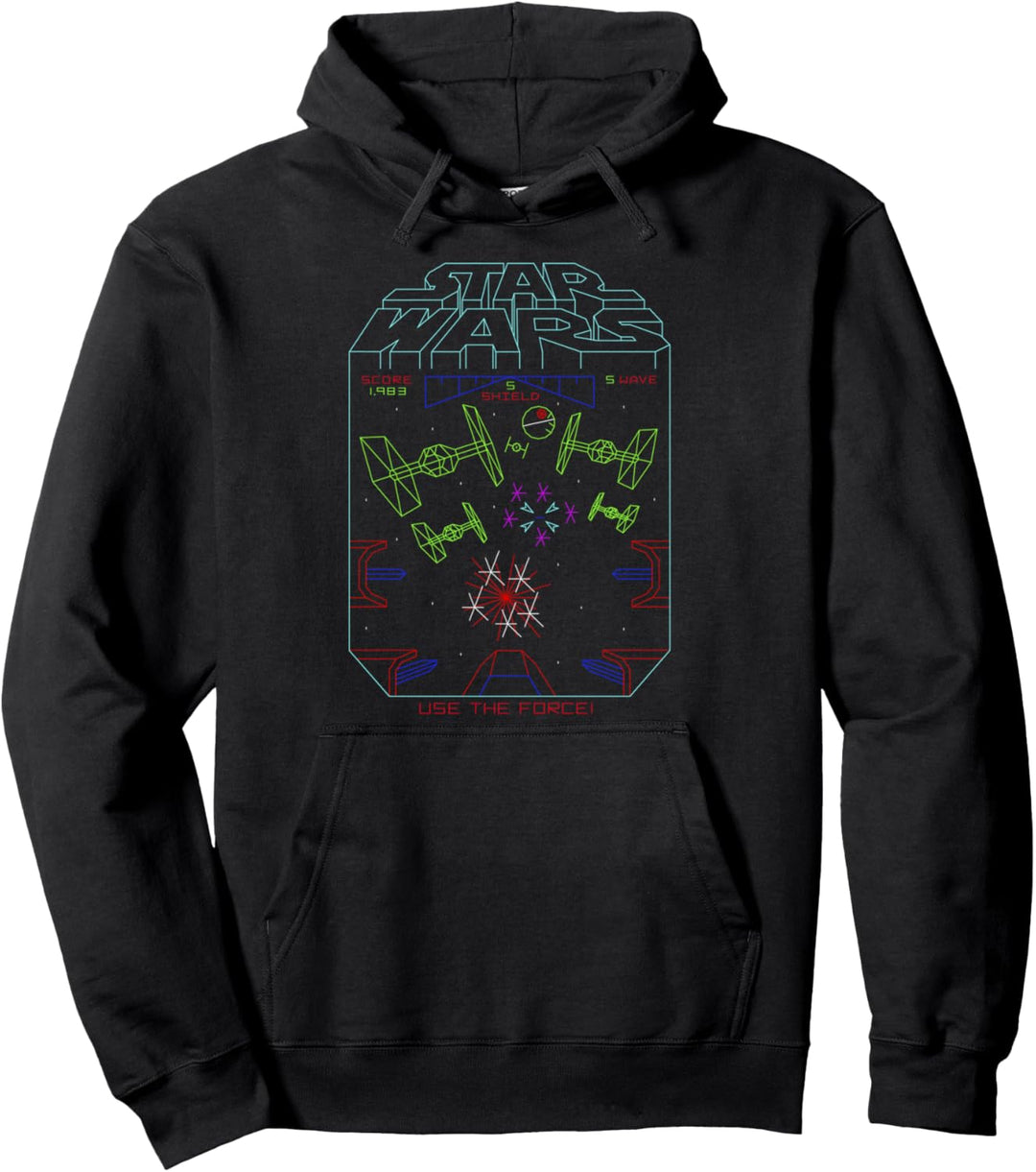 Star Wars Arcade Game Play Logo Pullover Hoodie
