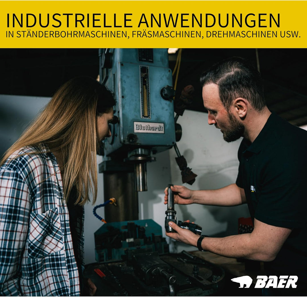 BAER Bohrfutter mit Kegeldornaufnahme 0,5-16 mm, Kegel: B 18 - Präzision-Bohrfutter - Schnellspannbo