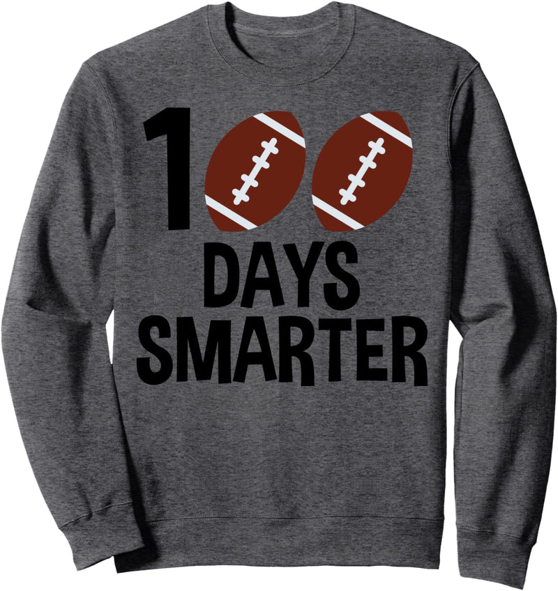 100 Days of School Elementary 2020 Student Football Sports Sweatshirt