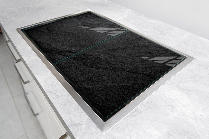 TMK ArtDeko Herdabdeckplatte 2 Teilig 40x52 + 45x52 cm - Spritzschutz Herdabdeckung – Herdschutz aus