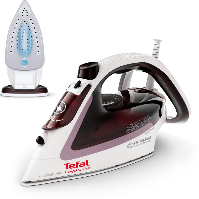 Tefal Durilium Profi Bügeleisen Dampfbügeleisen mit 190g Dampfstoss, Testsieger 2019 mit bester Büge