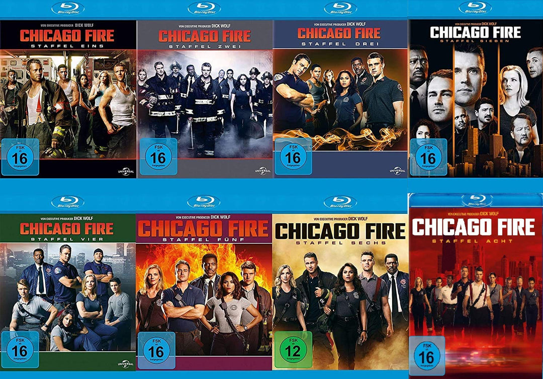 Chicago Fire - Die kompletten Staffeln 1+2+3+4+5+6+7+8 im Set - Deutsche Originalware [44 Blu-rays],