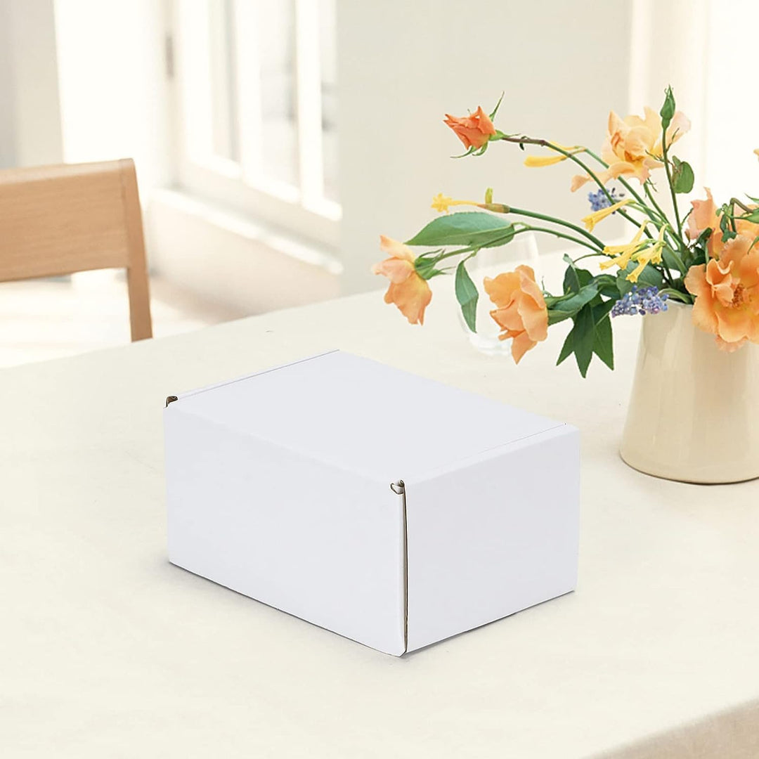 HORLIMER 50 Stück Versandkartons Kleine Kartons Boxen, Faltkarton Verpackungskartons für Warensendun