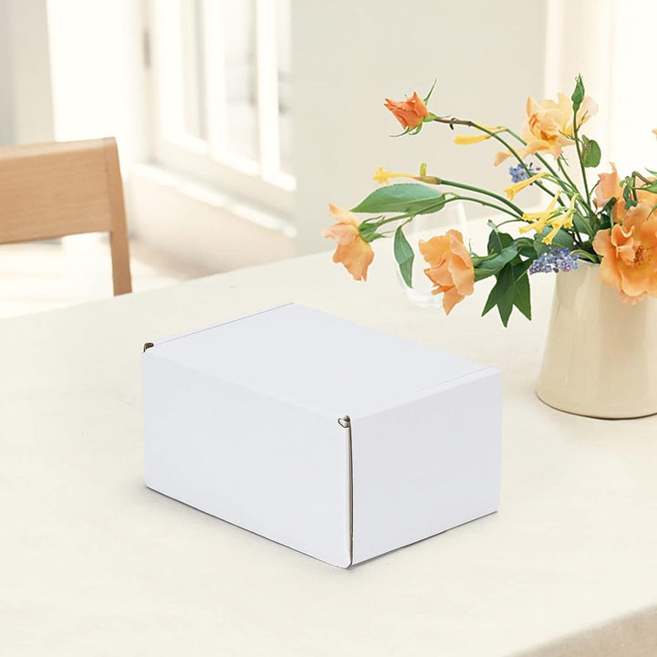 HORLIMER 50 Stück Versandkartons Kleine Kartons Boxen, Faltkarton Verpackungskartons für Warensendun