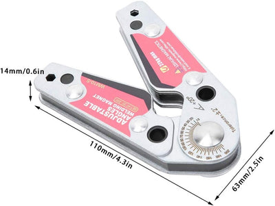 20 ° -200 ° Schweissmagnet Einstellbare Winkel Schweisshalter, Magnetschweissklemme Fixierer Schweis