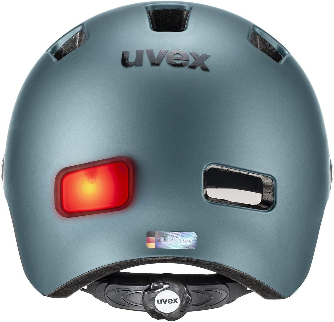 Uvex Rush Visor City Fahrrad Helm matt blau 2024 55-58 cm, 55-58 cm