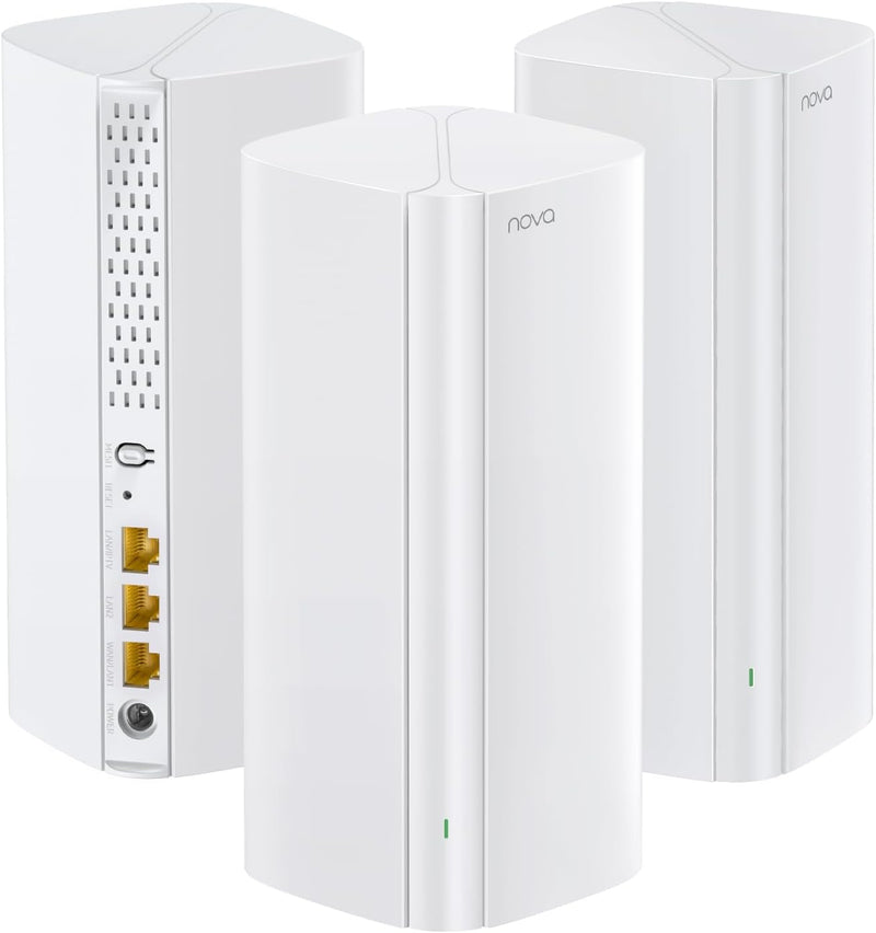 Tenda Nova MX12 Mesh WLAN WiFi 6 System - AX3000 Dual Band [Reichweite bis zu 650m² & 160 Geräte] -