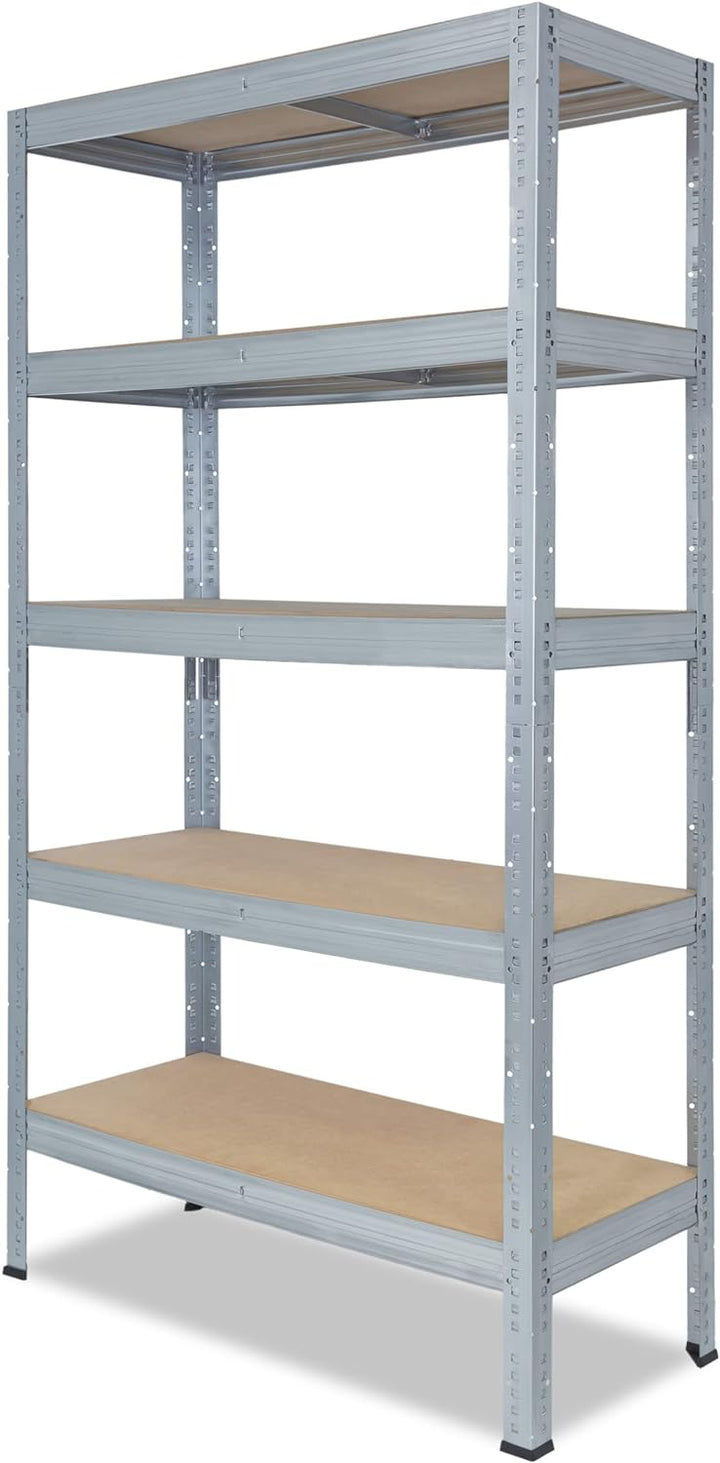 shelfplaza® 180x30x45cm Profi Schwerlastregal verzinkt/Metallregal mit 5 Böden à 200kg Tragkraft/Kel